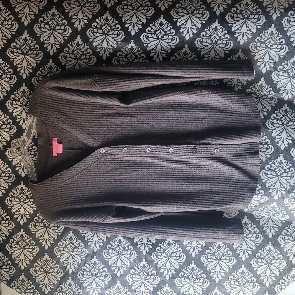 Waffle button up